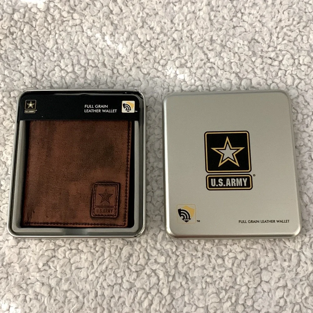 US Army Genuine Calf Leather Wallet